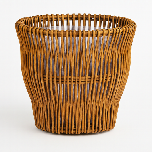 Handgeflochtener Rattan Korb mit Einsatz